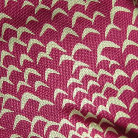 Diane Von Furstenberg Raspberry Pink Silk SIGOURNEY Wrap Dress Size 4 Auth Birds - Picture 4 of 6